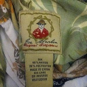 Men's 3x Hawaiian shirt Style Joe Marlin original Outfitters